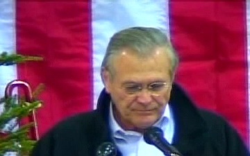 Secretary Rumsfeld in Mosul