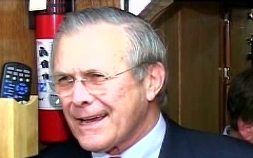 Secretary Rumsfeld in Baghdad