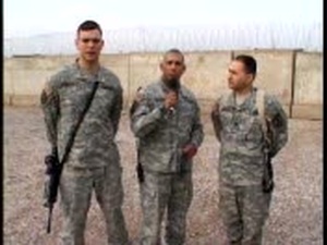 Sgt. 1st Class Sonen, Capt. Compton and Pfc. Donnelly
