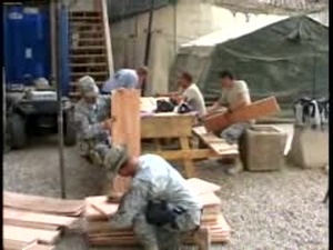 Civil Affairs Repairs School Desks