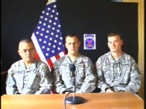 Sgt. Hernandez, Spc. Taylor, and Sgt. Reagan