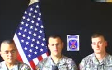 Sgt. Hernandez, Spc. Taylor, and Sgt. Reagan