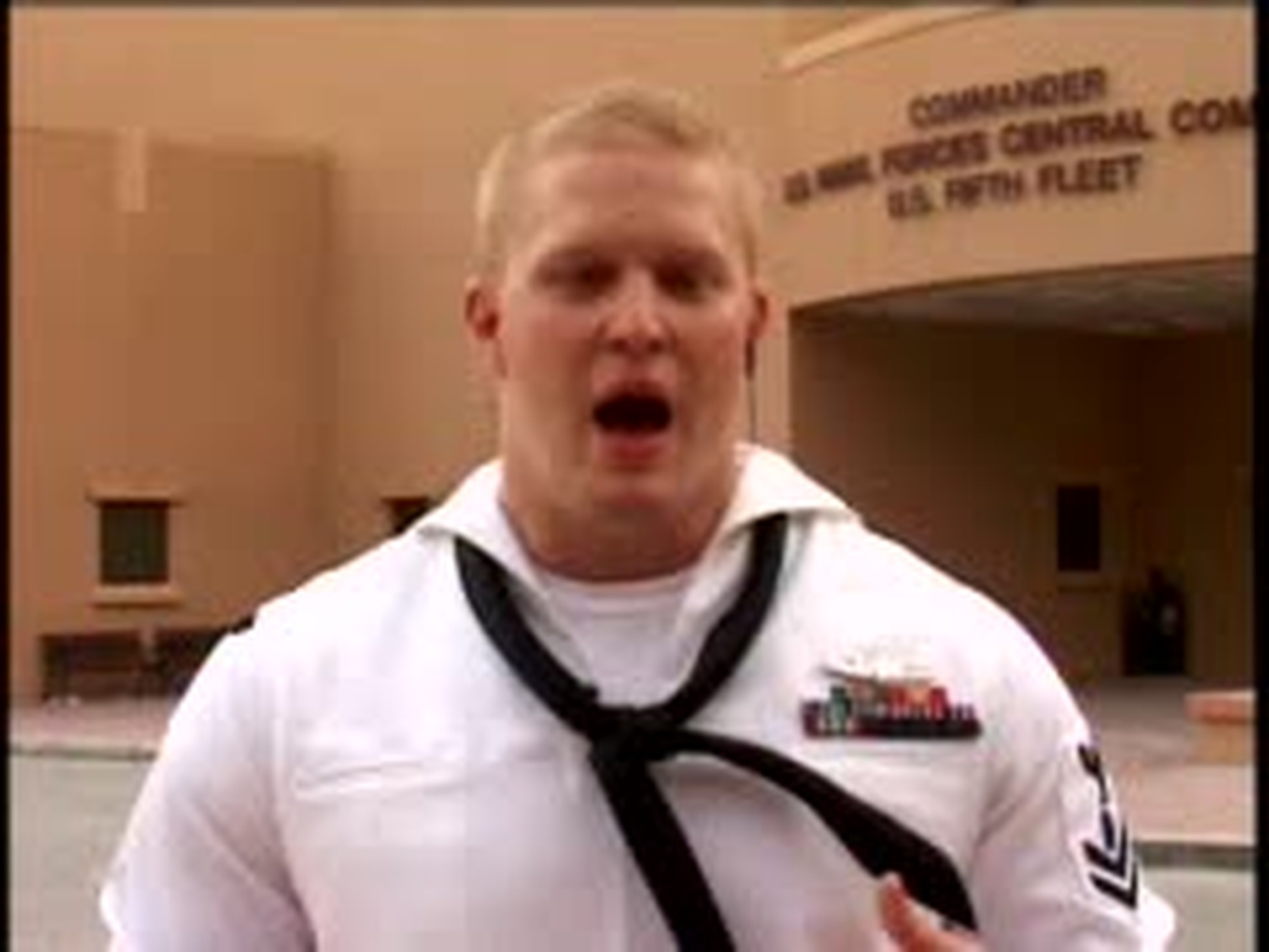 Talks to a Pentagon Channel reporter about USS Ogden security missions to protect fishermen and oil platforms, the relationship with Iraqi fishermen, how the fishermen react to the help provided by Coalition forces and what it means to him to be part of the Global War On Terror.