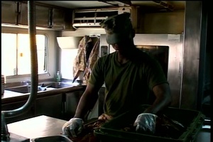 Marines Use New Field Food Service System