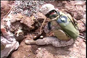 Marine Engineers and Iraqis Find Caches