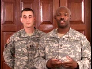 Spc. Corcoran and Staff Sgt. Brooks