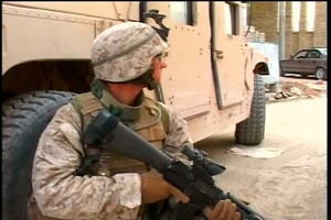 A Company Works Along Side of B Company Inside Fallujah