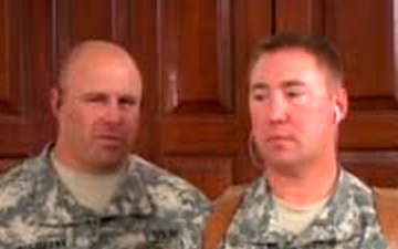 Staff Sgt. Stegmahn and Maj. Cnader