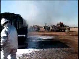 Soldiers Employ Lifesaving Firefighting Equipment