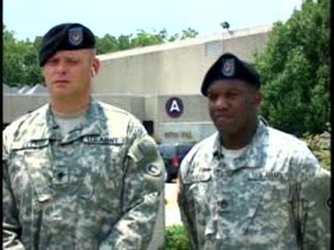 Spc. Eley and Staff Sgt. Crudup