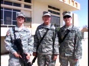 Lt. Mangan and Sgt. 1st Class Wickner and Spc. Baxer