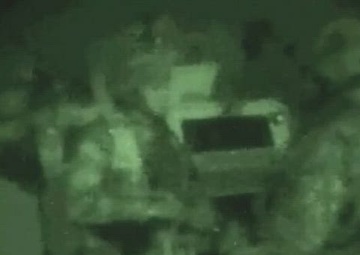 Soldiers Conduct Night Patrol