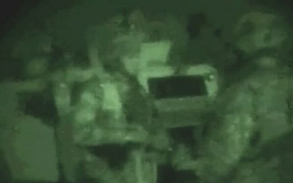 Soldiers Conduct Night Patrol