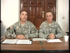 Lt. Col.  Vuono, Command Sgt. Maj. Keveles, Part 1