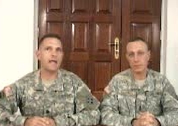 Lt. Col.  Vuono, Command Sgt. Maj. Keveles, Part 1