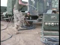 Communication Marines Setup System at Camp Fallijah