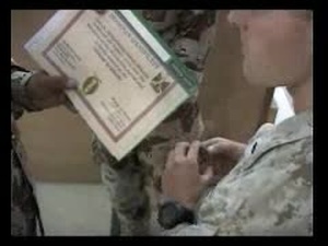 Marine Officer Uses Charm to Influence Iraqi Soldiers