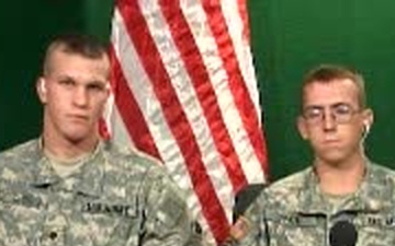 Spc. Henscheid, Spc Pace, Lt. Gen. Stultz