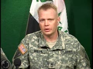 Sgt. 1st Class Manhal, Lt. Gen. Stultz