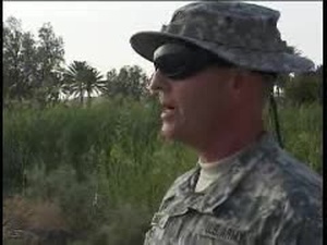 Soldiers Walk in Sacred Place