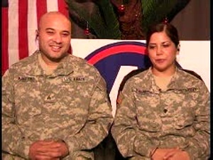 Sgt. Navarro and Spc. Navarro