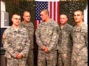 Spc. Allen and Members of the 1744th Transportation Company