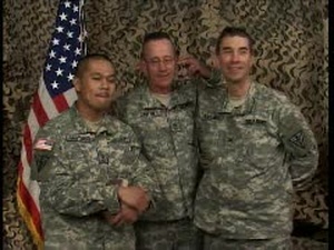 Col. Lepianka, Master Sgt. Canter and Master Sgt. Santiago