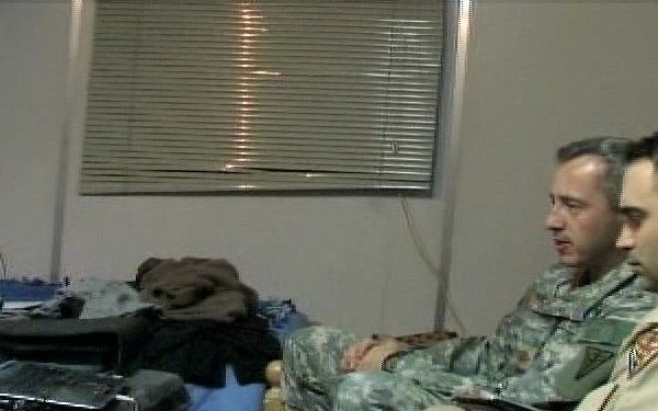 Maj. Peterson and Airmen on Web-cam