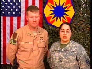 Staff Sgt. Smith and Staff Sgt. Hernandez-Smith