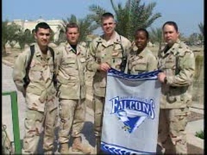 1st Lts. Palacios and Skipper, Lt. Col. Cole and Majs. Wood and Sherrow