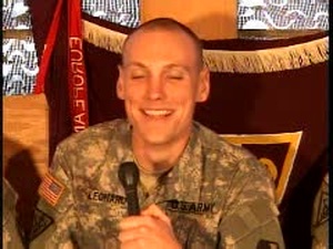 Col. Kelly, Sgt. Leonard and Staff Sgt. Kostora