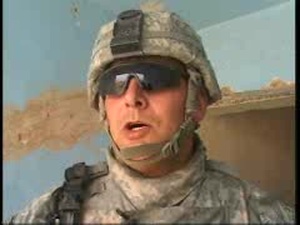 Military Forces Build Entry Control Point