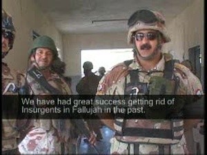 Iraqi Army Delivers Supplies to Fallujah School