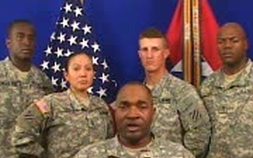 Command Sgt. Maj. Andrews and Soldiers