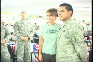 Governor Palin Visits Troops