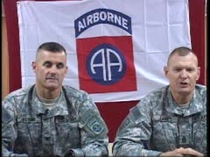 Col. Flynn, Command Sgt. Maj. James