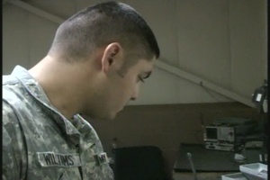 Spc. Joshua Williams Talks About His Re-enlistment