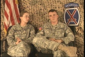 Spc. Cunningham and Cpl. Cunningham