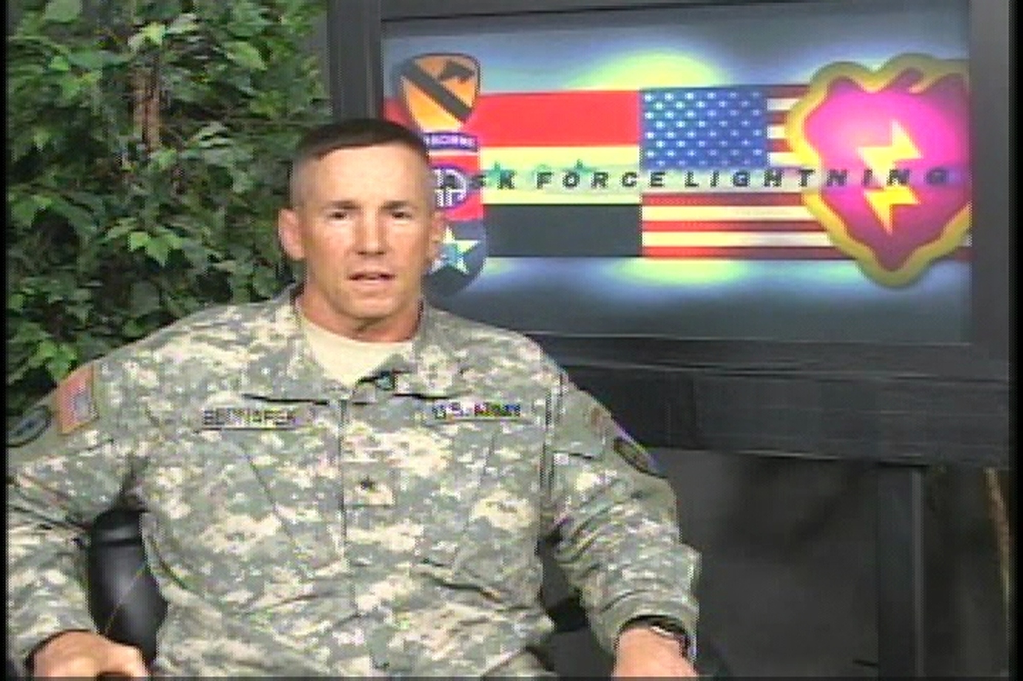 Talks to students of an infantry pre-command course in Fort Benning, Ga., about operations in his area, how Soldiers are kept focused while on deployment and how utilizing the media can greatly benefit the mission in Iraq. Part 1 of 5.