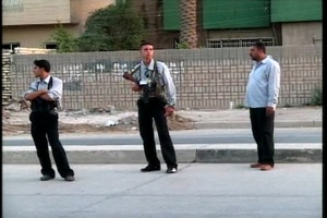 Iraqi Security Volunteers at Work in Baghdad
