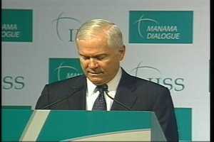 SECDEF Gates at the Manama Dialogue, Part 1