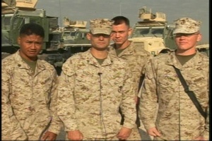 Pfc. Pigman, Lance Cpl. Lue, Cpl. Brinker and Sgt. Omelau