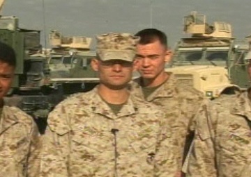 Pfc. Pigman, Lance Cpl. Lue, Cpl. Brinker and Sgt. Omelau