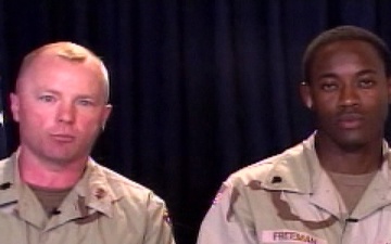 Lt. Col. Cottles and Spc. Freeman