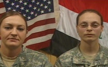 1st Lt. Ginger Robinson, Staff Sgt. Amanda Westfall