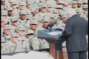 Vice President Cheney Visits LSA Anaconda