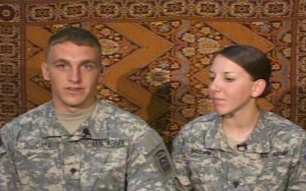 Spc. Bodani and Spc. Brown