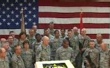 Army Reserve 100th Anniversary Message w/ Cake Pass