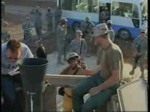 Cast of The Unit Visits Raider Soldiers