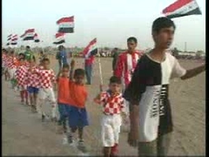 Hurricane Soldiers Watch the Rashid Olympics Opening Game